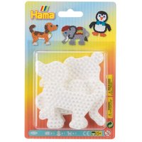 Hama 4572 - Stiftplatten 3er-Set, Elefant, Pinguin und Hund, Stiftplatten für Midi-Bügelperlen von Malte Haaning Plastic A/s