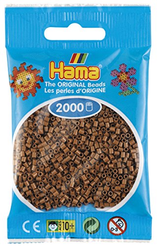 Hama 501-76 Mini Beutel mit 2000 Perlen – Farbe Nr. 76 N, Braun von Hama