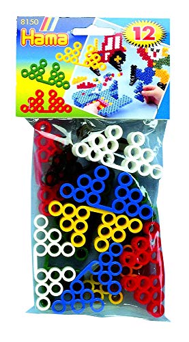 Hama Perlen 8150 Motivstützen für Motive aus Maxi Bügelperlen mit Durchmesser 10 mm, 12 Stück, Bastelzubehör Zubehör, kreativer Bastelspaß für Groß und Klein von HAMA