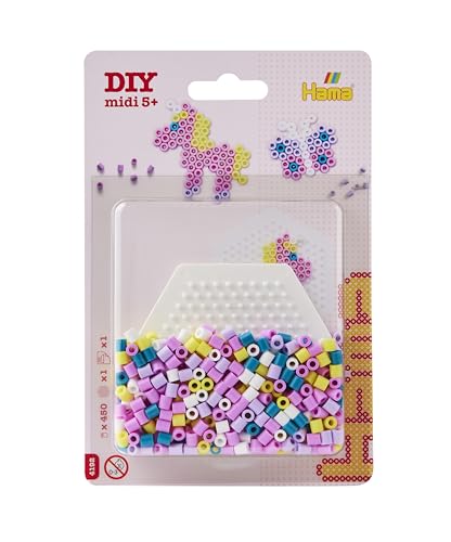 Hama Bügelperlen midi Pony 450 Stück mit Stiftplatte Blister Hama Bügelperlen midi Pony 450 Stück mit Stiftplatte Blister von Hama