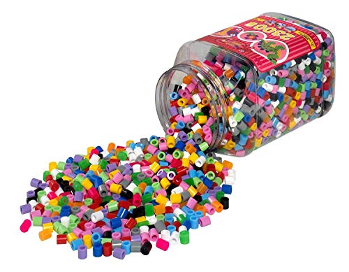 Hama Maxi Bügelperlen Dose (8590) mit ca. 2300 Maxiperlen, alle 22 Maxi Farben (Super-Mix) von Hama