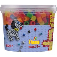 Hama Maxi Perlen Dose, ca. 600 Bügelperlen, neon gemischt von Dan Import