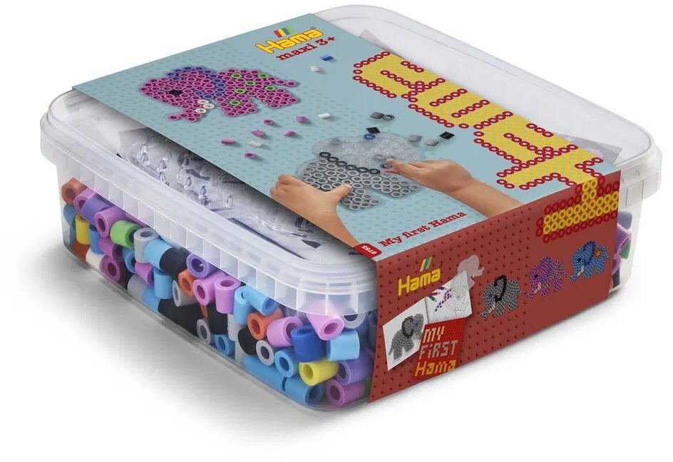 Hama Maxi Perlenset 600 Teile Elefant von Hama