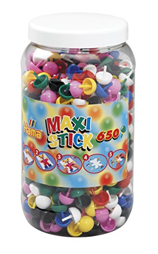 Hama - Maxi Pions: Pot De 650 pions 7 Coul., 9791 von Hama