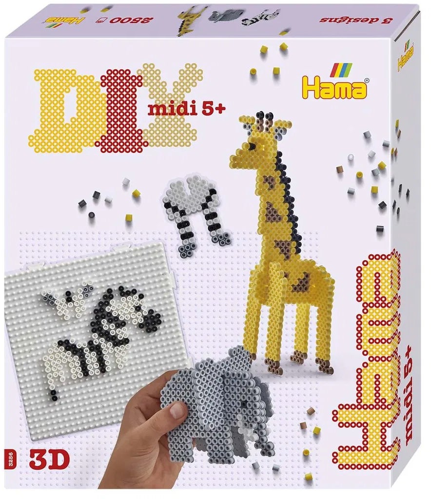 Hama Midi Geschenkbox 3D Safari 2500 Teile von Hama