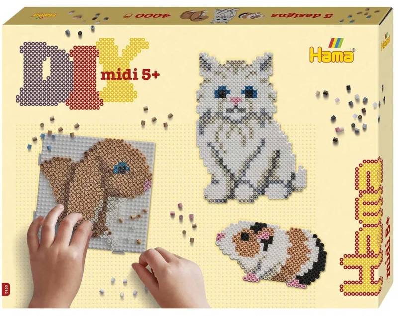 Hama Midi Geschenkbox Cute Pets 4000 Teile von Hama