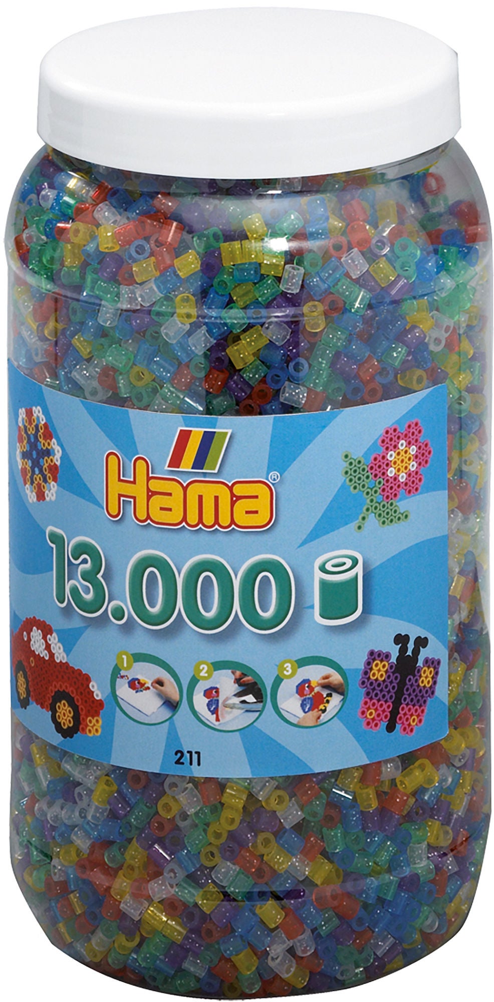 Hama Midi Perlen 13000 Stück Mix 54 von Hama