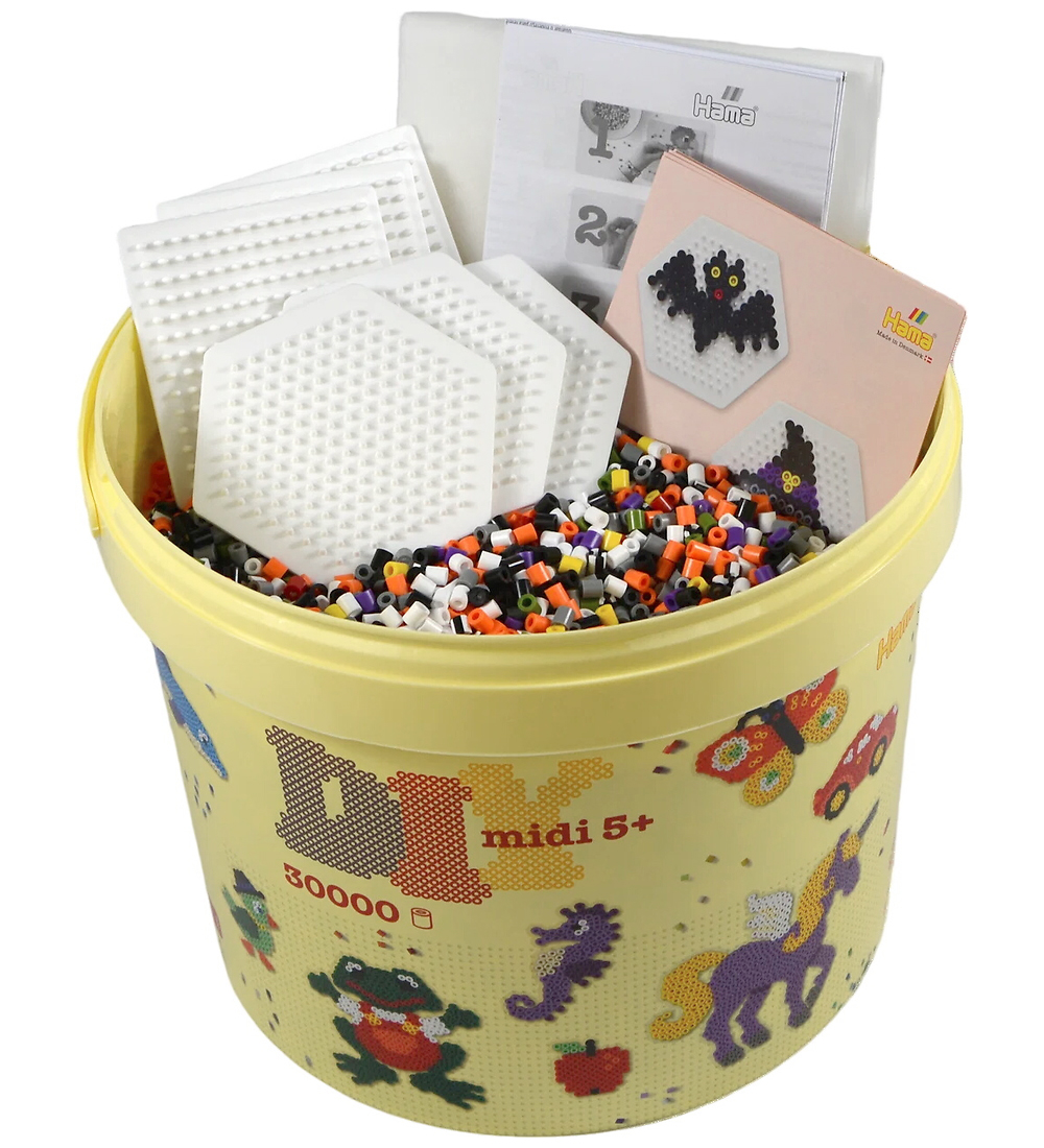 Hama Midi Perlen - 30000 st. + 3 Platten I Eimer - Halloween - Hama - One Size - Perlen Hama Midi Perlen - 30000 st. + 3 Platten I Eimer - Halloween - Hama - One Size - Perlen von Hama