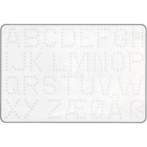 Hama Midi Steckplatte Buchstaben Weiß 21,5x14,5cm - 1 Stk von Hama