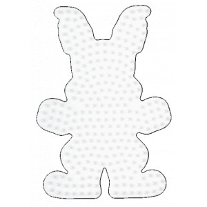 Hama Midi Steckplatte Hase Weiß 12,5x9cm - 1 Stk von Hama