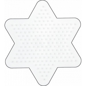 Hama Midi Steckplatte Stern klein Weiß 10x9cm - 1 Stk von Hama