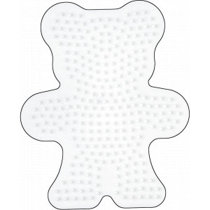 Hama Midi Steckplatte Teddybär Weiß 13x10,5cm - 1 Stk von Hama