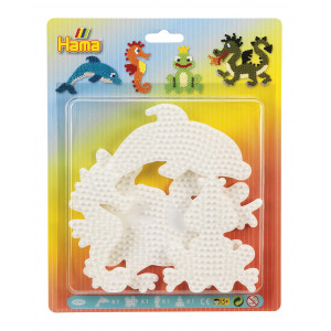 Hama Midi Stiftplatten 4584 Delfin, Drache, Seepferdchen und Frosch - von Hama