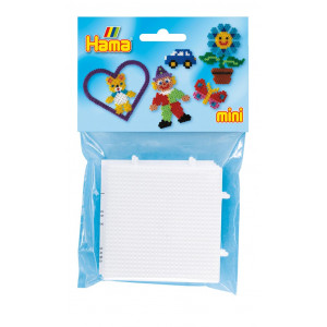 Hama Mini Back 5202 quadratische Stiftplatten Weiß 7x7cm -2 Stk von Hama