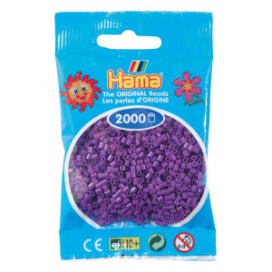 Hama Mini Bügelperlen 501-07 Lila - 2000 Stk von Hama