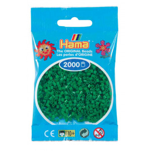 Hama Mini Bügelperlen 501-10 Grün - 2000 Stk von Hama