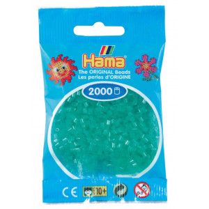 Hama Mini Bügelperlen 501-16 transparent Grün - 2000 Stk von Hama