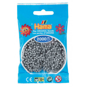 Hama Mini Bügelperlen 501-17 Grau - 2000 Stk von Hama