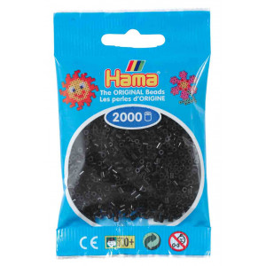 Hama Mini Bügelperlen 501-18 Schwarz - 2000 Stk von Hama