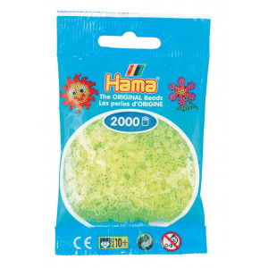 Hama Mini Bügelperlen 501-34 Neongelb - 2000 Stk von Hama