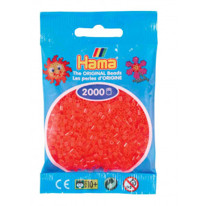 Hama Mini Bügelperlen 501-35 Neonrot - 2000 Stk von Hama