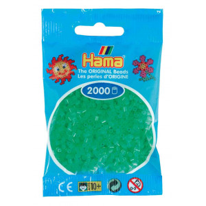 Hama Mini Bügelperlen 501-37 Neongrün - 2000 Stk von Hama