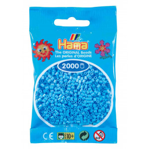 Hama Mini Bügelperlen 501-46 Pastellblau - 2000 Stk von Hama