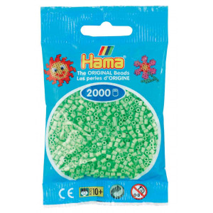 Hama Mini Bügelperlen 501-47 Pastellgrün - 2000 Stk von Hama