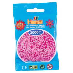 Hama Mini Bügelperlen 501-48 Pastell-Pink - 2000 Stk von Hama