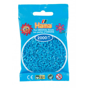 Hama Mini Bügelperlen 501-49 Azurblau - 2000 Stk von Hama