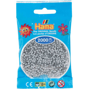 Hama Mini Bügelperlen 501-70 Hellgrau - 2000 Stk von Hama