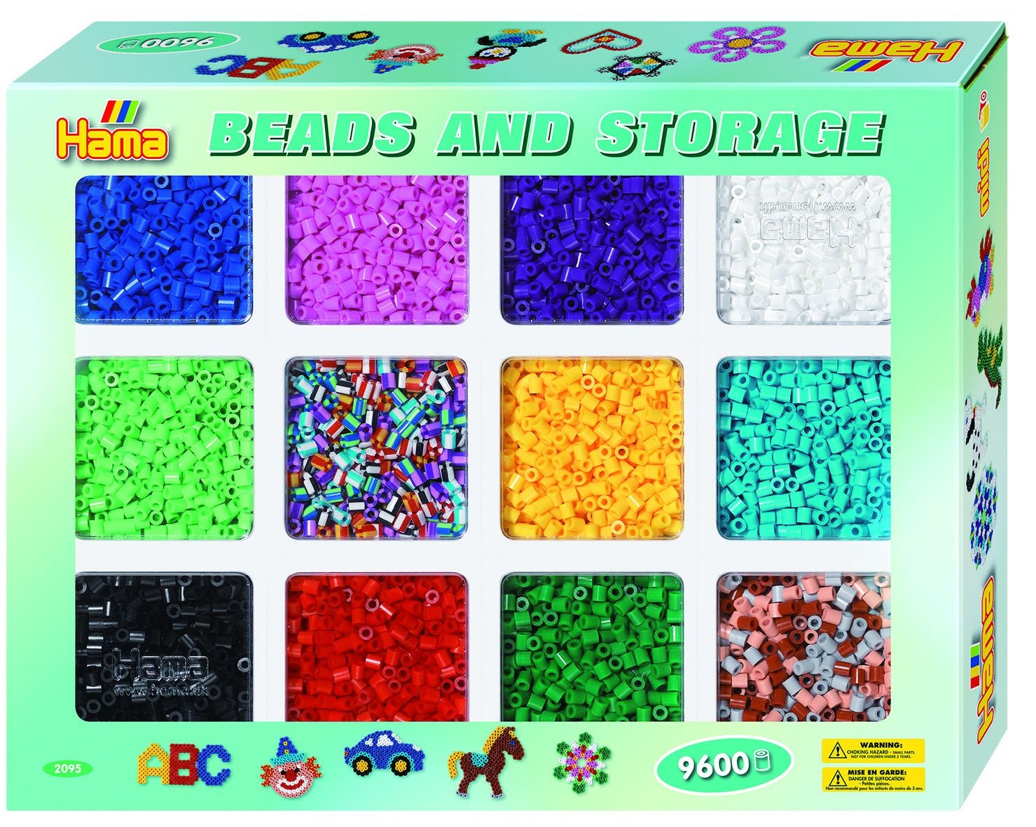 Hama Mini Perlen und Aufbewahrungsbox 9600 Stück von Hama