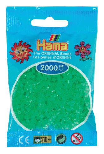 Hama Perlen, Mini-Größe 2.5mm neon green von Hama