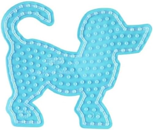 Hama Perlen 8202 Stiftplatte Hund für Maxi Bügelperlen mit Durchmesser 10 mm, transparent, für Kinder ab 3 Jahren von Hama