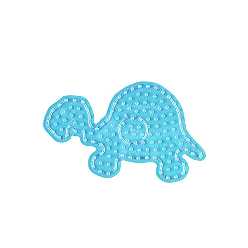 Hama Perlen 8210 Stiftplatte Schildkröte für Maxi Bügelperlen mit Durchmesser 10 mm, transparent, für Kinder ab 3 Jahren von Hama Perlen