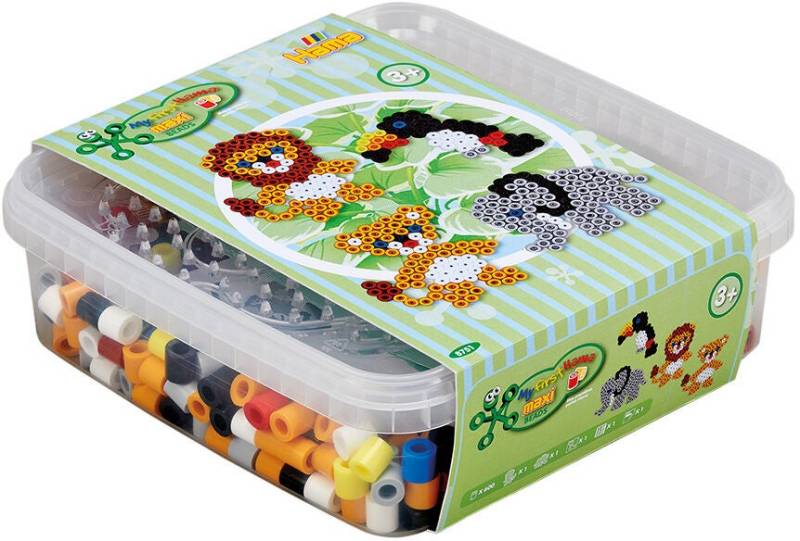 Hama Perlenset Maxi Box 600 Stück Tiere von Hama