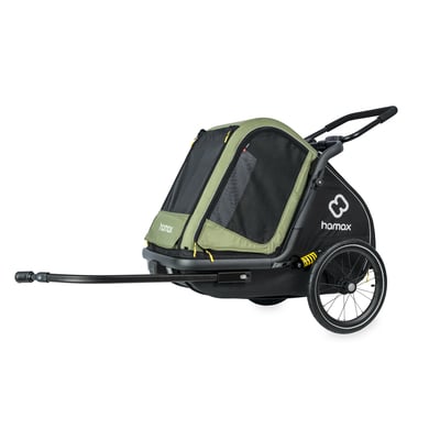 hamax Hundefahrradanhänger Pluto M green/black von Hamax