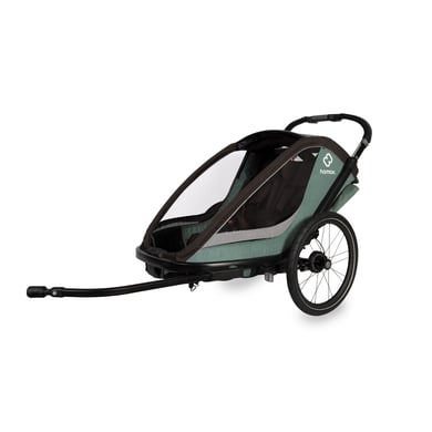 hamax Kinderfahrradanhänger Cocoon ONE Einsitzer green/black von Hamax