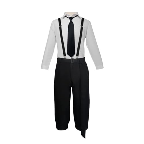 Hamender Bungo Stray Dogs Cosplay-Kostüm – Oguri Tomotaro/Gogoli Cosplay-Outfit, Uniform-Anzüge, Anime-komplettes Set, Cosplay-Kleidung für Party (Nakajima Atsushi, XL) von Hamender