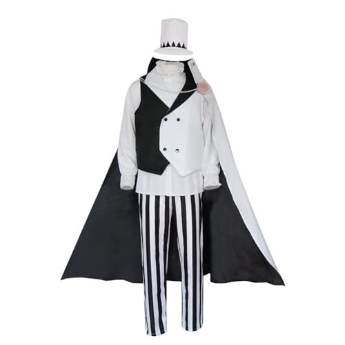 Hamender Bungo Stray Dogs Cosplay Kostüm - Oguri Tomotaro/Gogoli Cosplay Outfit Uniform Anzüge Anime Komplettes Set Cosplay Kleidung für Party (Gogoli, L) von Hamender