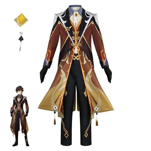 ZhongLi Cosplay-Kostüm für Herren, Schulaufführung, Themenparty-Outfit, komplettes Set, Spiel-Cosplay-Anzug für Halloween, Karnevalsparty (XL) von Hamender