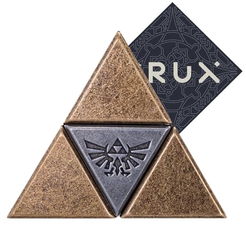 Hanayama Zelda Triforce Puzzle - Level 5 von 6 - Sehr schwieriges Puzzle - Inklusive Crux Aufkleber von BYUP