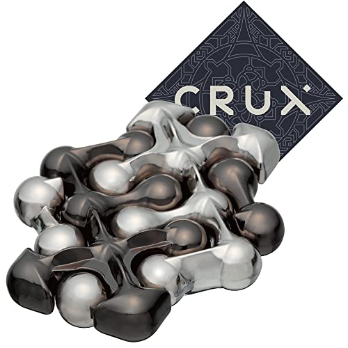 Hanayama Cast Dot Puzzle - Level 2 von 6 - mäßig hart - inklusive Crux Aufkleber von Hanayama and Crux