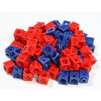 100 Steckwürfel rot/blau 1,7 cm 100 Steckwürfel rot/blau 1,7 cm von Handelsagentur Sieboldt