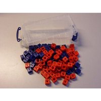 100 Steckwürfel rot/blau in der Box 100 Steckwürfel rot/blau in der Box von Handelsagentur Sieboldt