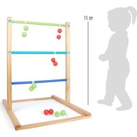 Leitergolf Wurfspiel, 75cm, Holz, tolles Partyspiel/Sportspiel für alle von Handelshaus Legler OHG