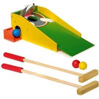 Minigolf Spiele-Set für draußen als Maulwurf inkl. 2 Schläger +4 Bälle von Handelshaus Legler OHG