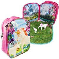 Rucksack mit Spielmatte und Figuren, Einhorn von Handelshaus Legler