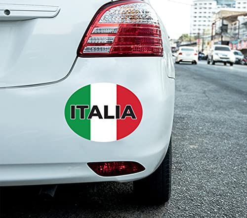 2 x Italien Autoaufkleber Italien Flagge Oval Selbstklebend Vinyl Auto Van LKW von Stukk