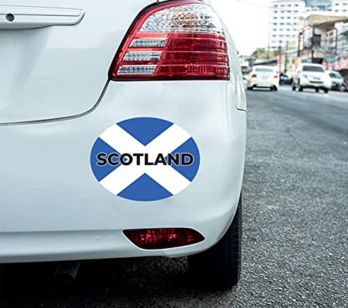 2 x Schottland-Autoaufkleber mit Schottland-Flagge, oval, selbstklebend, Vinyl, für Auto, Van, LKW von Handmade By Stukk